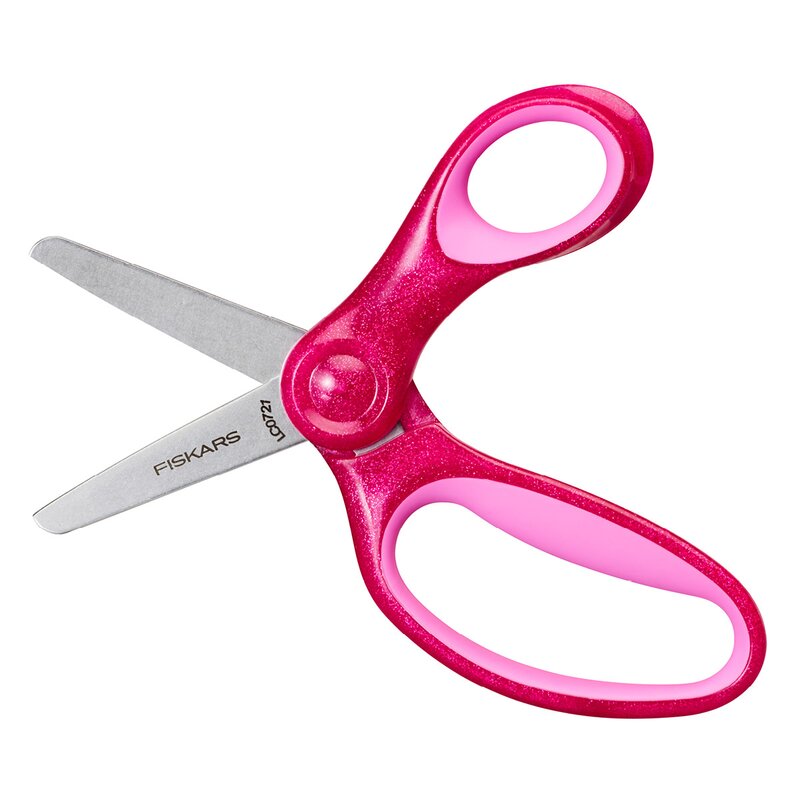 Fiskars Kids sax 6+ år 13 cm glitter lila