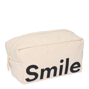 Design Letters Cavita Travel Necessär Smile 21x10 cm Beige