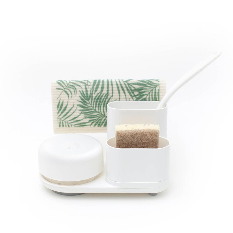 Bosign Do-Dish diskmedelspump & diskställ 16 cm vit