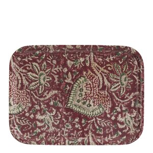 Chamois Oriental bricka 27x20 cm röd