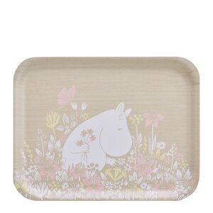 Muurla Mumin bricka 36x28 cm blomsteräng