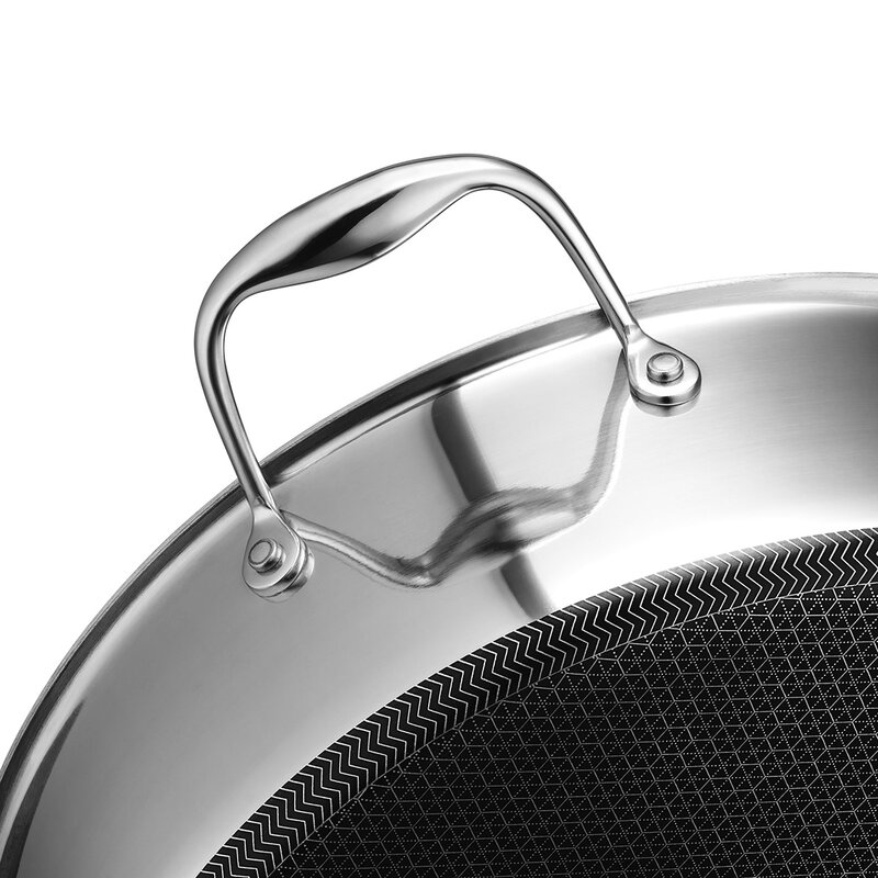 Hexclad Hybrid buffetgryte/sautegryte med lock 6,6 L