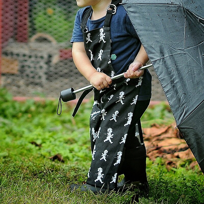 SOLSTICKAN Förkläde + Kockmössa barn Svart