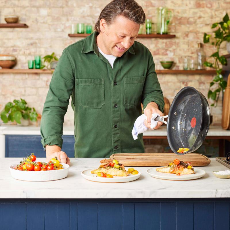 Jamie Oliver Tefal Enjoy grytset 6 delar keramisk beläggning