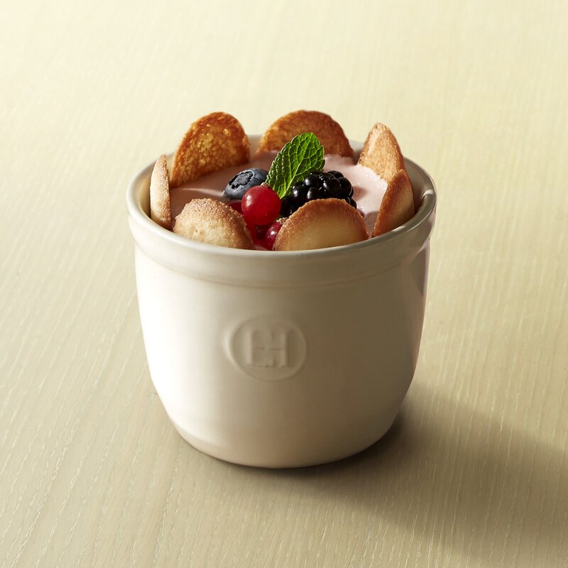 Emile Henry Ramekin n°8 form 8,5 cm kräm