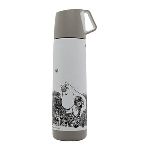 Rätt Start Mumin termos 0,5 L Graphic vit/svart