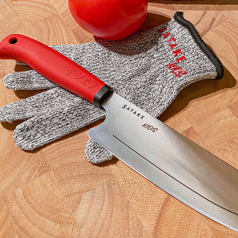 Satake Barnkniv med skyddshandske