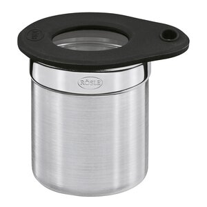 Rösle Förvaringsburk 10 cl 5x6,5 cm stål/klar/svart