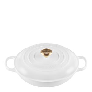 Le Creuset Signature buffétgryta 30 cm 3,5 L white