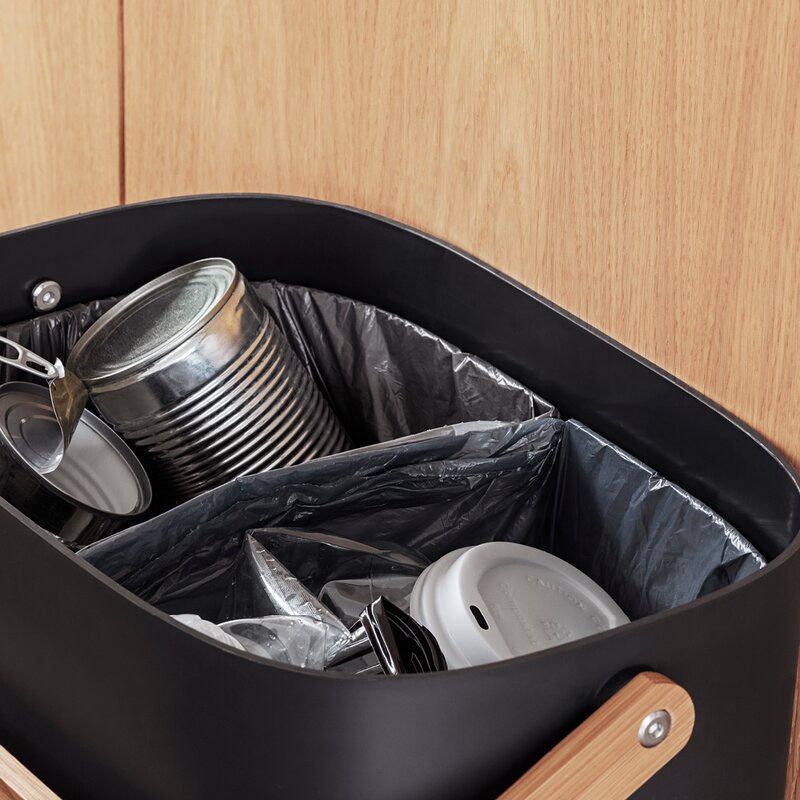 Eva Solo Reflect sopsorteringshink 16 L för 2 påsar svart