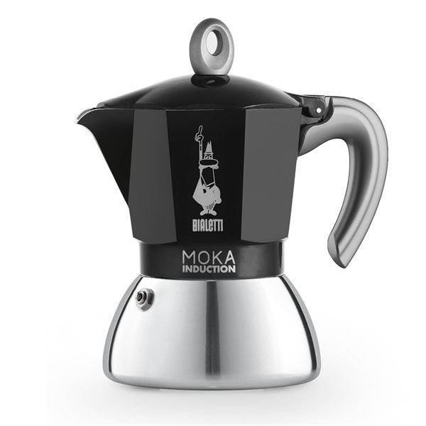 Bialetti Mokka induction espressokokare 4 koppar svart
