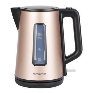 EMERIO Satin Gold Line vattenkokare 1,7 L svart
