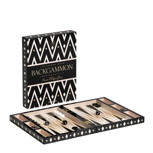Printworks Lackerad backgammon svart