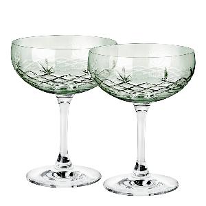 Frederik Bagger Crispy Gatsby Champagneskål 30 cl 2-pack Emerald