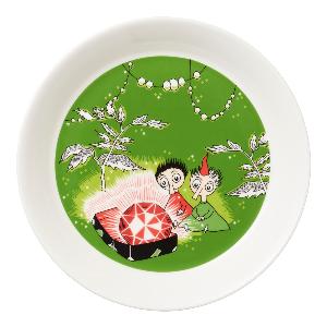 MoominArabia Mumintallrik 19 cm Tofslan och Vifslan Röd Rubin