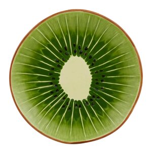 Bordallo Pinheiro Tropical Fruits tallrik 22 cm kiwi grön