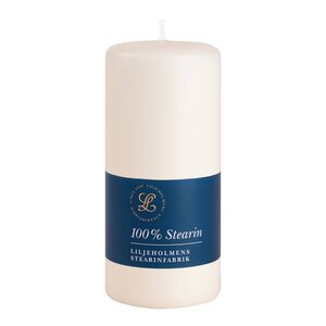 Liljeholmens Blockljus stearin 6,8x15 cm creme