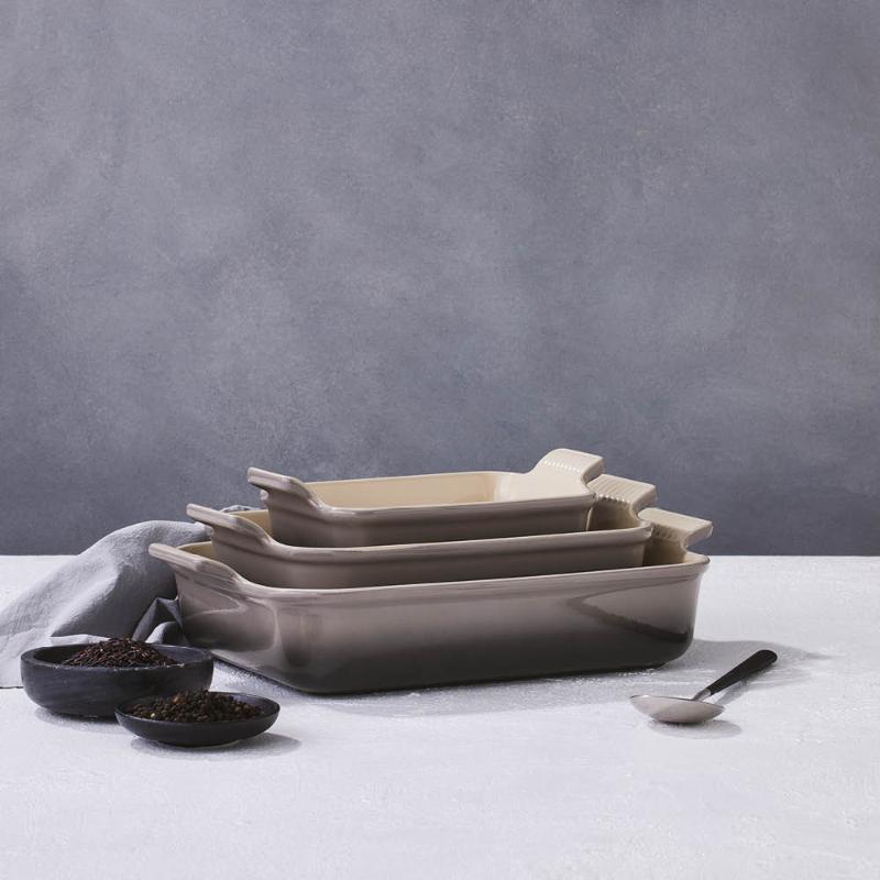 Le Creuset Heritage Rektangulär Form 24x19 cm Flint