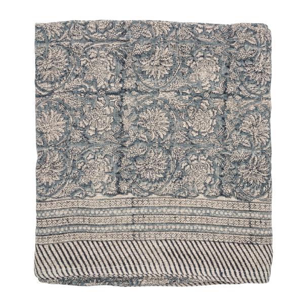 Chamois Paradis Bordsduk Linne 170x270 cm Linblå