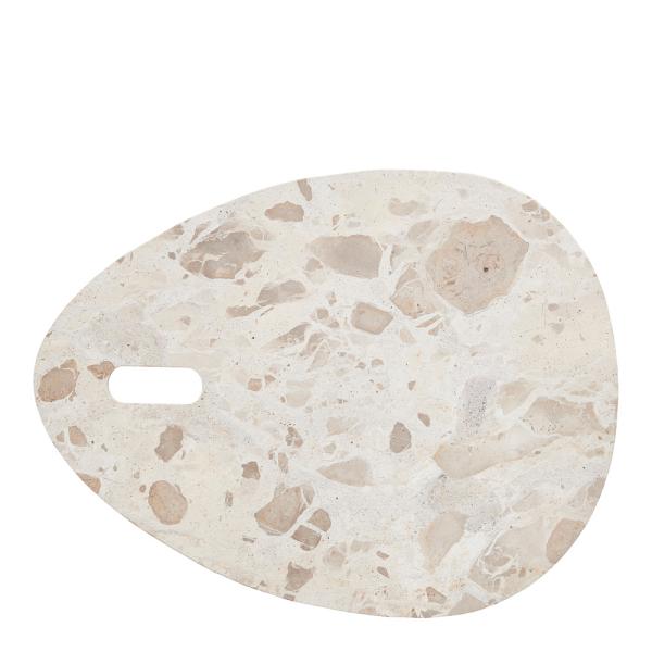 Lene Bjerre Ellia serveringsbricka 40x30 sand marmor