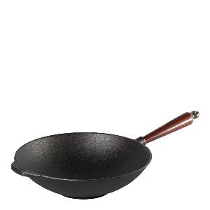Skeppshult Wokpanna med trähandtag 30 cm