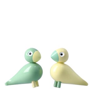 Kay Bojesen Denmark Sångfågel 2026 Liliput 6 cm 2-pack gul/grön