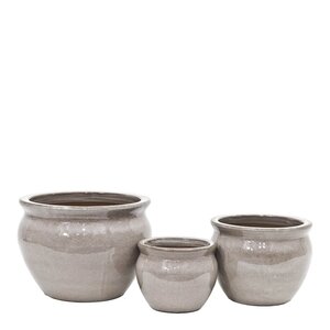 GUS Design Blanka blomkruka 17/23/29 cm 3-pack grå