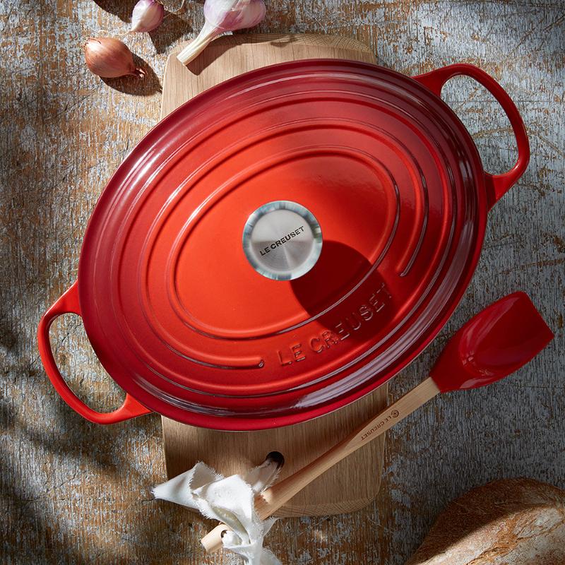 Le Creuset Signature Gjutjärnsgryta oval 27 cm 4,1 L Cerise