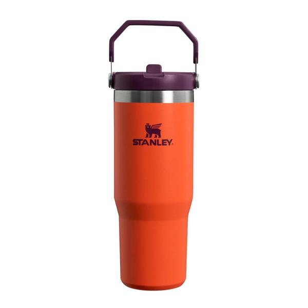 Iceflow Flip Straw Tumbler Termosflaska 0,89 L Orange/Lila