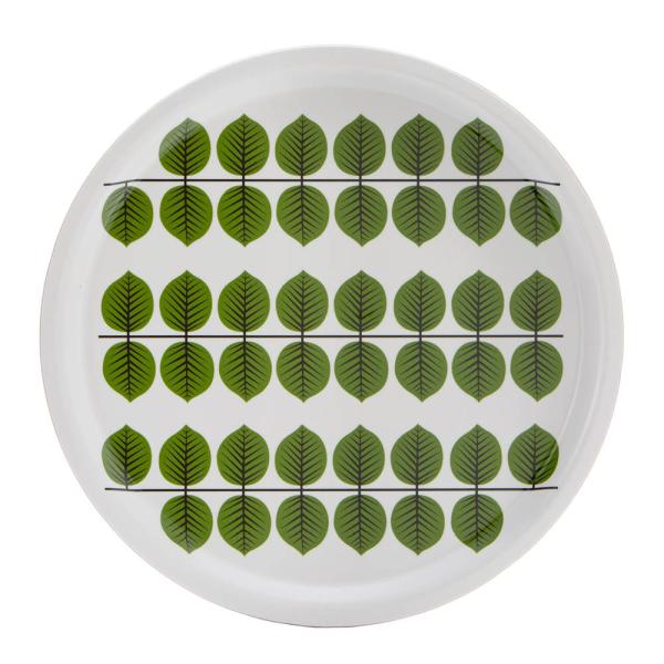 Stig L Berså rund bricka 31 cm grön