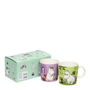 MoominArabia Muminmugg 30 cl Snorkfröken + Mumintrollet 2-pack 80 år