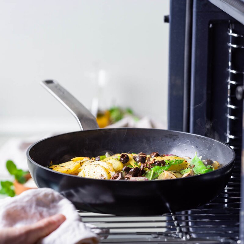 GreenPan Evolution keramisk stekpanna 2 delar 20+28 cm svart