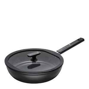 Fiskars Hard Face keramisk traktörpanna med lock 28 cm