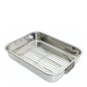 Kitchen Craft Blue Card långpanna med galler 43x31 cm stål