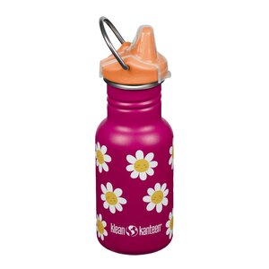 Klean Kanteen Kid Classic Narrow flaska 0,35 L med piplock Happy Flowers