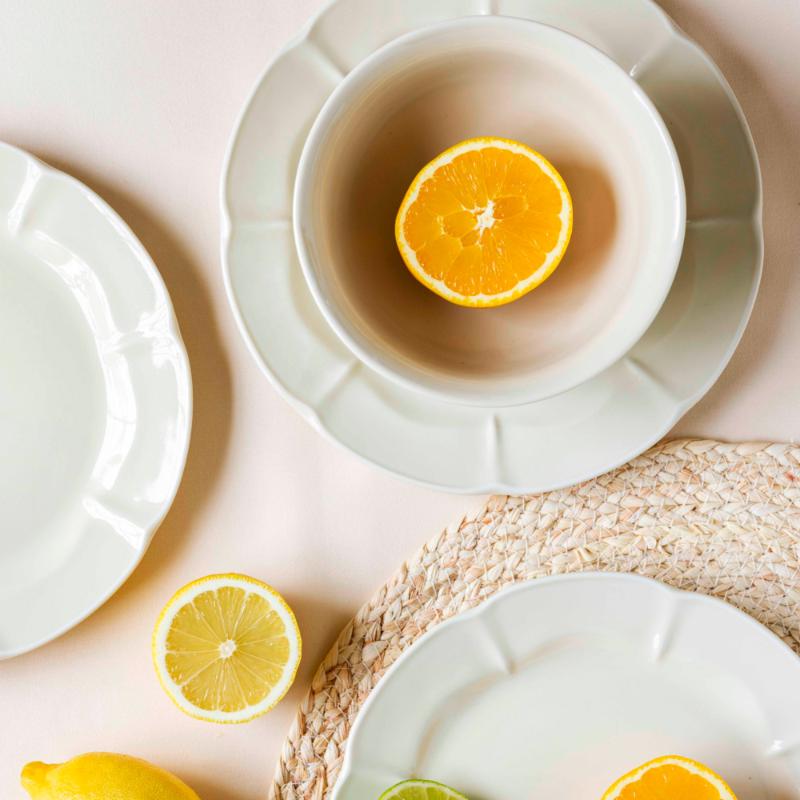 Aida Søholm Solvej Tallrik 22 cm Creamy sand 