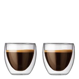 Bodum Pavina Kaffeglas dubbelväggad 25 cl 2-pack