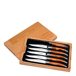 Laguiole en Aubrac Stekkniv 6-pack Enträ