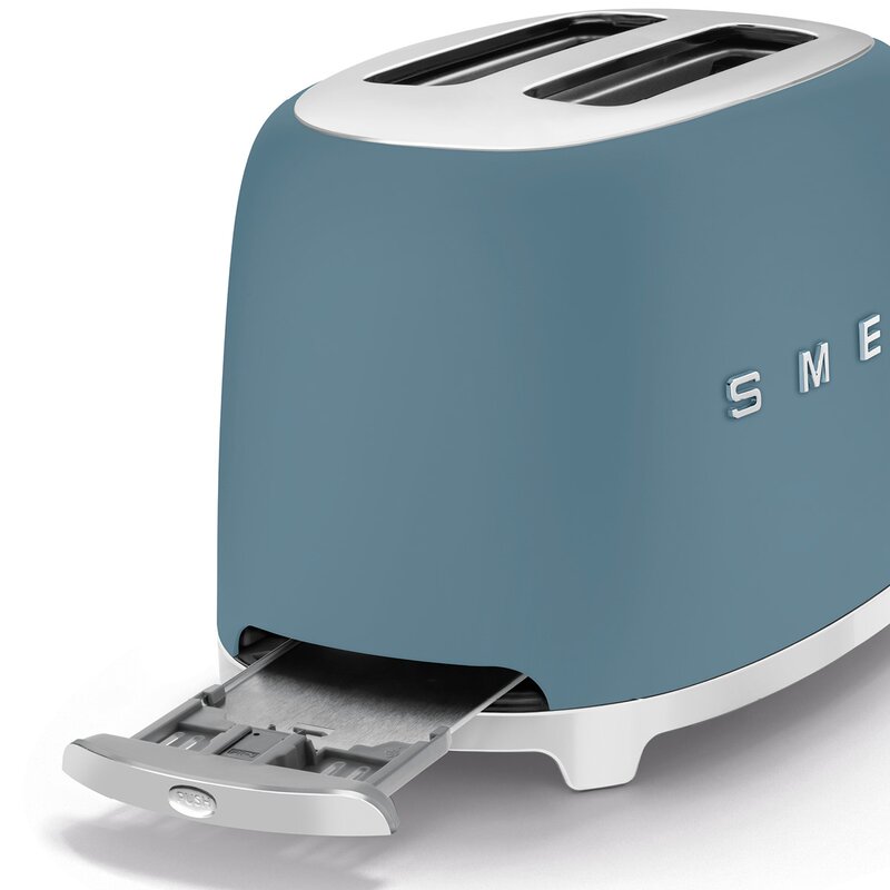 SMEG brödrost 2 skivor TSF01 storm blue