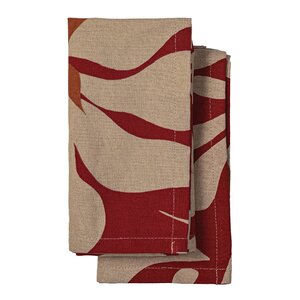 Sagaform Edith kökshandduk 70x50 cm 2-pack vinröd