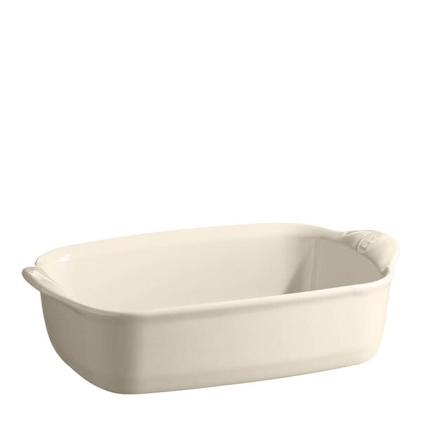 Emile Henry Ugnsform rektangulär 30 cm 1,55 L kräm