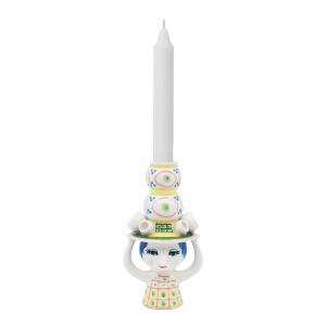 Bjørn Wiinblad Lady With Hat Ljusstake 16 cm Rosa