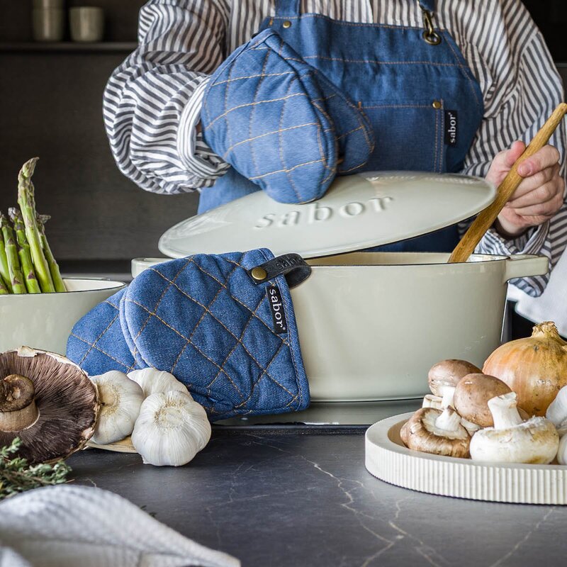 Sabor Home förkläde 85x70 cm blå