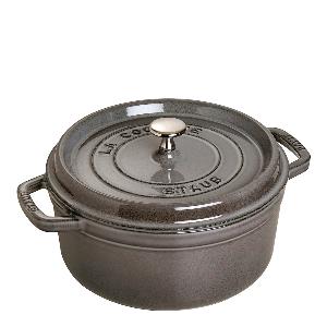 Staub La Cocotte gryta 3,8 L rund Graphite Grey