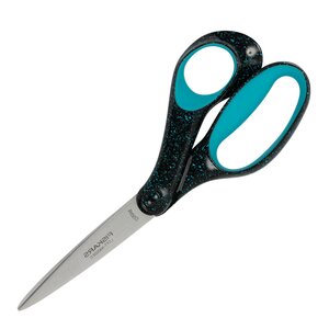 Fiskars Studentsax vänster 15+ år 20 cm turkos prickig