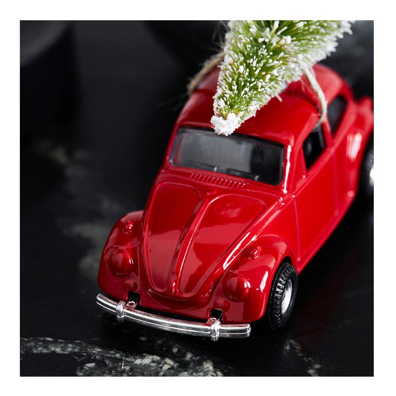House Doctor Xmas Car julpynt bil mini 8,5 cm röd