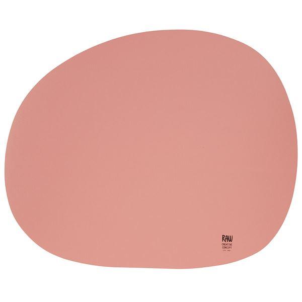 Aida Raw Glass Bead Organic Bordstablett 33,5x41 cm Pink Sky