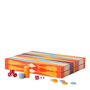 Printworks Classic lackerat backgammon röd/multi