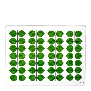 Stig L Berså bordstablett 40x30 cm gröna blad