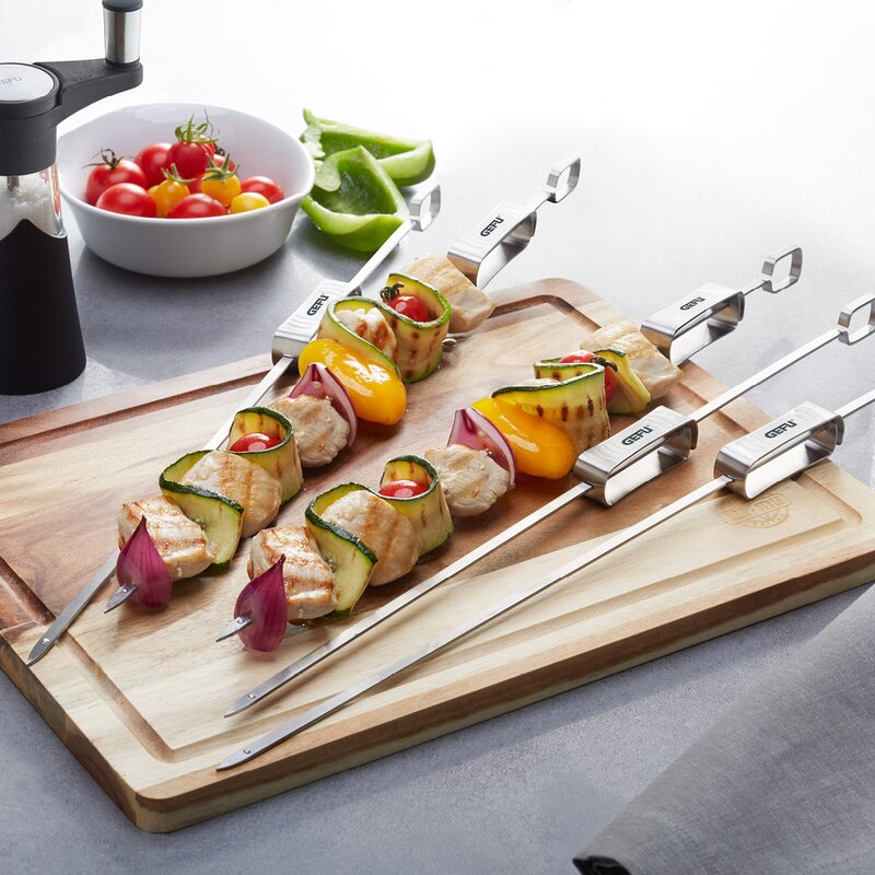 Gefu BBQ grillspett 45,2 cm 5-pack stål